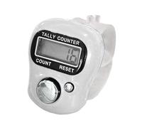 Yhsioaklo Contatore per dita con funzione clic, pratico contatore elettronico - contatore per dita - anello contatore per polso - per sport, scuola, allenamento, uncinetto, eventi per bambini e adulti