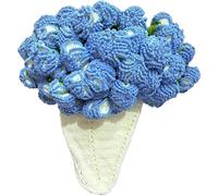 Yhsioaklo Coperta per bouquet, realizzata a mano, morbida coperta romantica all'uncinetto per divano, matrimonio, San Valentino, festa della mamma, decorazione per la casa