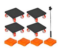 Yhsioaklo Cursori per mobili con ruote | 500 kg Set di rulli per elettrodomestici, utensili girevoli a 360° per sollevare e spostare materassi, armadietti, divano elettrodomestico