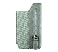 Yhsioaklo Custodia per carte da uomo | Compatibile con | Supporto per schede multifunzione con fascia elastica | Supporto/Maniglia per telefono cellulare | Bottiglia aperta | vergogna, verde, Consulte