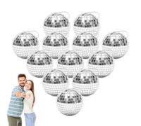 Yhsioaklo Decorazione della palla da discoteca, Decorazione del pendente della della discoteca del riflettore per il bar, Forniture per la decorazione di aspetto d'argento per bar, club e