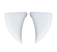 Yhsioaklo - Denti da vampiro per auto, 2 denti 3D, decorazione per Halloween, corna di diavolo bianche, decorazione per paraurti, per Halloween, auto di Halloween, camion o SUV