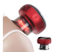 Yhsioaklo Dispositivo Ventose - Macchina Elettrica Intelligente Ventose | 12 Modalità con Luce Rossa Regolabile per Fatica Muscolare Curvature Recupero Post-Allenamento Uomini e