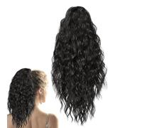 Yhsioaklo Estensione Dei Capelli Per Coda Di Cavallo | Pezzi Di Codino Ondulato Con Pinza Ad Artiglio,Trama Di Capelli Naturale E Lunghi | Per Donne Costume Cosplay Festa Viaggio Quotidiano Riunione