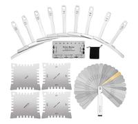 Yhsioaklo GA Indicatore Di Altezza Della Corda Di Chitarra | Calibro Azione In Acciaio Inossidabile | Righello Tecnico, Feeler Gauge Preciso, Strumento Misura Versatile, Setup Liuteria Musicale