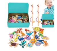 Yhsioaklo Gioco Di Pesca | Gioco Sensoriale Di Pesca E Cattura | Giocattolo Interattivo di Fine Motricità, Attività di Risveglio Giocoso per la Casa o la Scuola materna