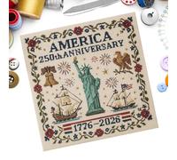 Yhsioaklo Kit da ricamo per principianti | Impara a ricamare, artigianato per donne dilettanti principianti amici familiari partner decorazione feste