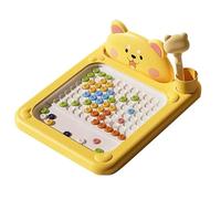 Yhsioaklo Lavagna Magnetica con Puntini - Blocco da Disegno per Bambini con Penna | Giocattolo educativo per abilità motorie | Gioco Creativo di interazione Genitore-Figlio per 2-5 Anni