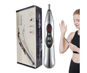 Yhsioaklo Massaggiatore a punta trigger point elettrostimolatore intensità regolabile per muscoli, collo, schiena, viso, casa