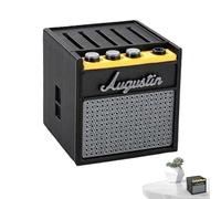 Yhsioaklo Porta plettri per chitarra acustica e basso, contenitore per plettri per chitarra, con stampa , per musicisti, Multicolore, Augustin, Unisex