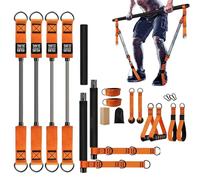 Yhsioaklo Portable Pilates Bar Kit | Multifunctional Fitness Equipment | Pilates System Full-Body Workout Equipment for Women Men Adults Apartment Dwellers Gym Home Athletes Shoulders