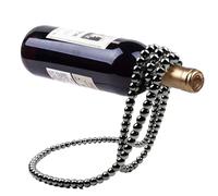 Yhsioaklo Portabottiglie di vino, portabottiglie da 10,6 x 17 cm, espositore per collane di perle | Creativo autoportante elegante portabottiglie singolo per compleanni, vacanze