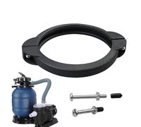 Yhsioaklo Punta per Pompa Filtro a Sabbia | Pompa Filtro a Sabbia a | Pool Clàmp Parte di Sostituzione con Viti, Piscina Clàmp Collar Anello di Sostituzione della Parte per 12 e 14 Pollici