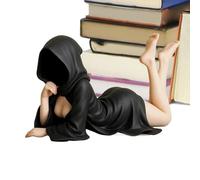 Yhsioaklo Scultura delle Donne, Ornamento del Desktop delle Donne Mascherate: Statua della Signora in Resina piccola, decorazione misteriosa estetica Moderna per l'Ingresso della stanza Rack