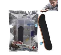 Yhsioaklo Skateboard per le dita dei bambini, con punta delle dita, per scrivania, mini giocattolo da allenamento con funzione di apprendimento per viaggi e casa