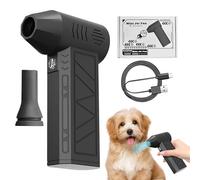 Yhsioaklo Spolverino elettrico ad aria compressa, ventilatore turbo, 3 marce, regolabile, portatile, accessorio per la pulizia per donne, uomini, animali domestici, casa all'aperto
