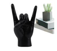 Yhsioaklo Statua della roccia e della mano arrotolata, statua della statua dei gesti della mano - Statua delle dita con scultura a mano | Scultura a mano dell'arte moderna, segni con la mano ti amo