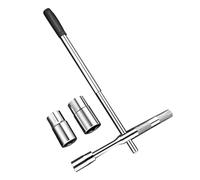 Yhsioaklo Strumento per la rimozione dei dadi della ruota a 4 vie, altamente resistente, antiscivolo, rimovibile, allungabile, per fuoristrada e per il cambio degli pneumatici in caso di foratura