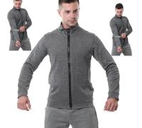 YhsPkAh Indumenti Protettivi di Livello 5, Giacca Antitaglio Antiusura Antitaglio Antipugnale, Maglietta a Maniche Lunghe Anti-Morso Anti-Strappo Anti-Pugnale Grey-L