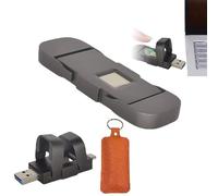 YhsPkh Chiavetta USB con Sblocco Tramite Impronta Digitale - Trasferimento Rapido, Chiavetta USB Crittografata di Grande capacità, Barra di Archiviazione Crittografata 500Mb/S Black-1T