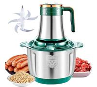YhsPkh Tritacarne Elettrico 5l/6l in Acciaio Inossidabile, Tritacarne Elettrico 500w con 5 Marce E 6 Lame Affilate, per Carne, Verdura, Frutta, Noci,5L