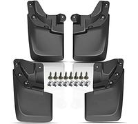 YHTAUTO Set of 4 Mud Flaps Splash Guards Accessories Replacement for 2016-2022 Toyota Tacoma, with Fender Flares (Except SR Models), Front and Rear LH RH, Black