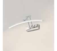 YHTlaeh LED Specchio Lampada 10W 720 Lumen Bagno Bianco Neutro 4000K IP44 Impermeabile No Flicker 230V (Nero, 40CM) (Cromato, 40CM)