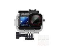 YHTSPORT Custodia impermeabile per DJI Osmo Action 6, 60 M/196 FT Subacquea Custodia Subacquea, Montaggio Rapido Morsetto + 6 Inserti Antiappannamento per Osmo Action 6
