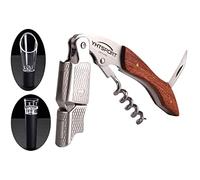 YHTSPORT Set di cavatappi per vino, apribottiglie per vino con cavatappi in acciaio inossidabile con tappo per vino sottovuoto e versatore per vino, adatto a camerieri, baristi e sommelier