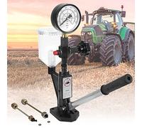 YHUEGH Tester per Ugelli Iniettori Carburante Diesel con Doppia Scala, 60MPA 8000PSI Veicoli per Trattori Tester per Ugelli Iniettori Diesel Test Pressione Common Rail Indicatore Livello Carburante