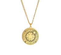 YHVLSOLHU Collana a mezzaluna a pentagramma Cerchio magico di Sakura Sole Luna Stella Magic Array Amuleto Buona Fortuna Amuleto