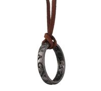 YHVLSOLHU Gioco del film Uncharted 4 Collane Nathan Drake Cosplay Anello Codice in pelle Incisione vintage Collane per uomini Gioielli Oggetti di scena