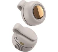 YHWABOICE Ventilatore portatile ricaricabile, silenzioso, mini ventole a vortice per ventaglio con clip in vita, 3 velocità, a mani libere, da appendere alla vita, senza lama (bianco-B)