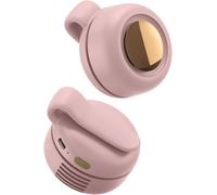 YHWABOICE Ventilatore portatile ricaricabile, silenzioso, mini ventole a vortice per ventaglio con clip in vita, 3 velocità, a mani libere, da appendere alla vita, senza lama (rosa -A)