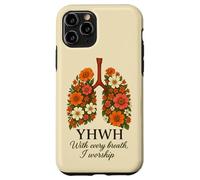 YHWH con ogni respiro io adoro i polmoni floreali Custodia per iPhone 11 Pro