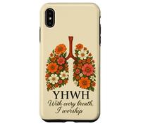 YHWH con ogni respiro io adoro i polmoni floreali Custodia per iPhone XS Max