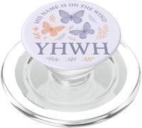 YHWH Il Suo Nome È Sul Vento Farfalla Fede PopSockets PopGrip per MagSafe