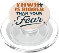 YHWH Is Bigger Than Your Fear Bibbia Verità Citazione PopSockets PopGrip per MagSafe