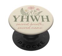 YHWH Respiro Sacro Nome Sacro Fede Cristiana PopSockets PopGrip Adesivo