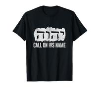 YHWH Yahweh Chiama Il Suo Nome Ebraico Dio Ebraico Fede Grunge Maglietta