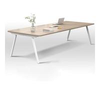 YHWKGZ Conference Table, 63"L x 31.5" W x 29.5" H, White Meeting Desk, Small Office Computer Desk, Space Saving Design Desk, for Home Office Desk