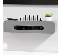 YHWKGZ Nascondiglio per router WiFi da parete, cestino per nascondere il router, mobiletto per riporre i dispositivi multimediali domestici(Gray,70cm/27.6in)