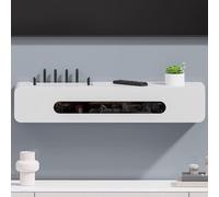 YHWKGZ Nascondiglio per router WiFi da parete, cestino per nascondere il router, mobiletto per riporre i dispositivi multimediali domestici(White,100cm/39.4in)