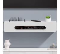 YHWKGZ Nascondiglio per router WiFi da parete, cestino per nascondere il router, mobiletto per riporre i dispositivi multimediali domestici(White,80cm/31.5in)