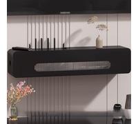 YHWKGZ Nascondiglio per router WiFi da parete, cestino per nascondere il router, mobiletto per riporre i dispositivi multimediali domestici(Black,100cm/39.4in)