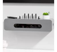 YHWKGZ Nascondiglio per router WiFi da parete, cestino per nascondere il router, mobiletto per riporre i dispositivi multimediali domestici(Gray,60cm/23.6in)