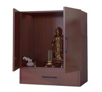 YHWKGZ Tavolo Da Altare Con Cassetto Portaoggetti E Guida Scorrevole Silenziosa, Mobiletto for Guanyin, Santuario Degli Antenati In Legno Massello, Nuovo Santuario In Stile Cinese(Reddish Brown,Length