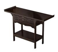 YHWKGZ Tavolo Da Meditazione In Bambù, Tavoli Altare Personali Con Contenitore, Mobiletto Portaoggetti In Piedi Dedicato Al Dio Cinese Della Ricchezza, Elevata Capacità Di Carico(47.2x39.4x13in/120x10