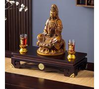 YHWKGZ Tavolo Da Meditazione In Bambù, Tavolo Da Altare for La Casa, Tavolo Da Meditazione Con Angoli Arrotondati E Design A Tavola Larga, Supporto for Preghiera, Santuario Buddista Wicca(Length60cm/2