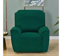YHWW 4 Pezzi Velluto Copripoltrona Relax Reclinabile 1posto Copripoltrona Fodera per Poltrona Universale Morbido Copripoltrona Relax Antiscivolo Copripoltrona Reclinabile con Tasche (Color : Q)